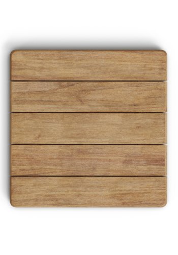 KAVE HOME Saura firkantet hjstangsbord sort stlstel naturlig finish akacieplade 96x70x70cm FSC100%