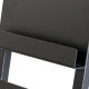SPINDER DESIGN rektangulr Paper magasinholder, m. 4 hylder - sort stl