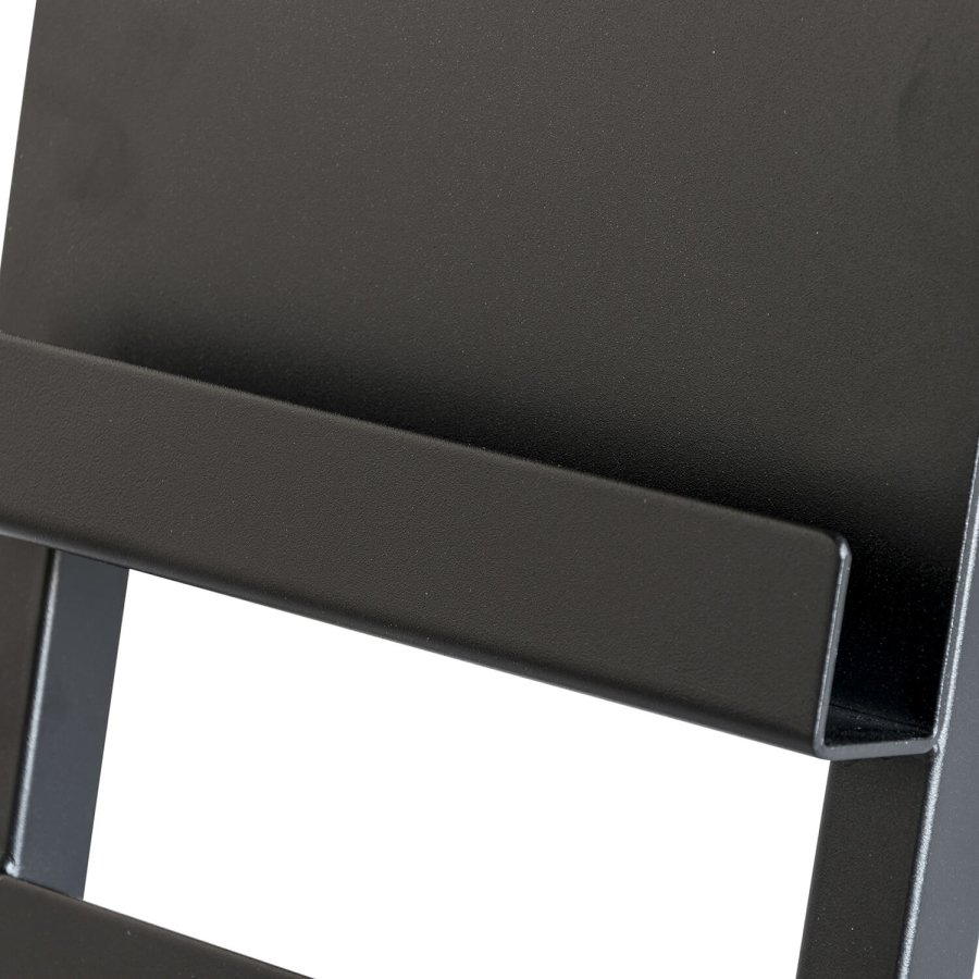 SPINDER DESIGN rektangulr Paper magasinholder, m. 4 hylder - sort stl