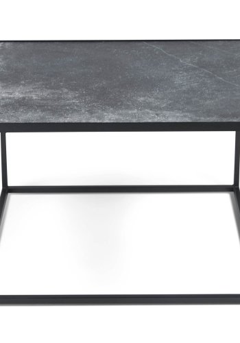 SPINDER DESIGN Tijl sofabord - sort keramik og sort stl (60x60)