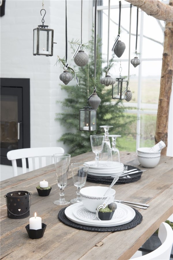 IB LAURSEN dkkeserviet - sort jute ( 35)