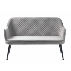 UNIQUE FURNITURE Berrie loungesofa - gr fljl og sort metal
