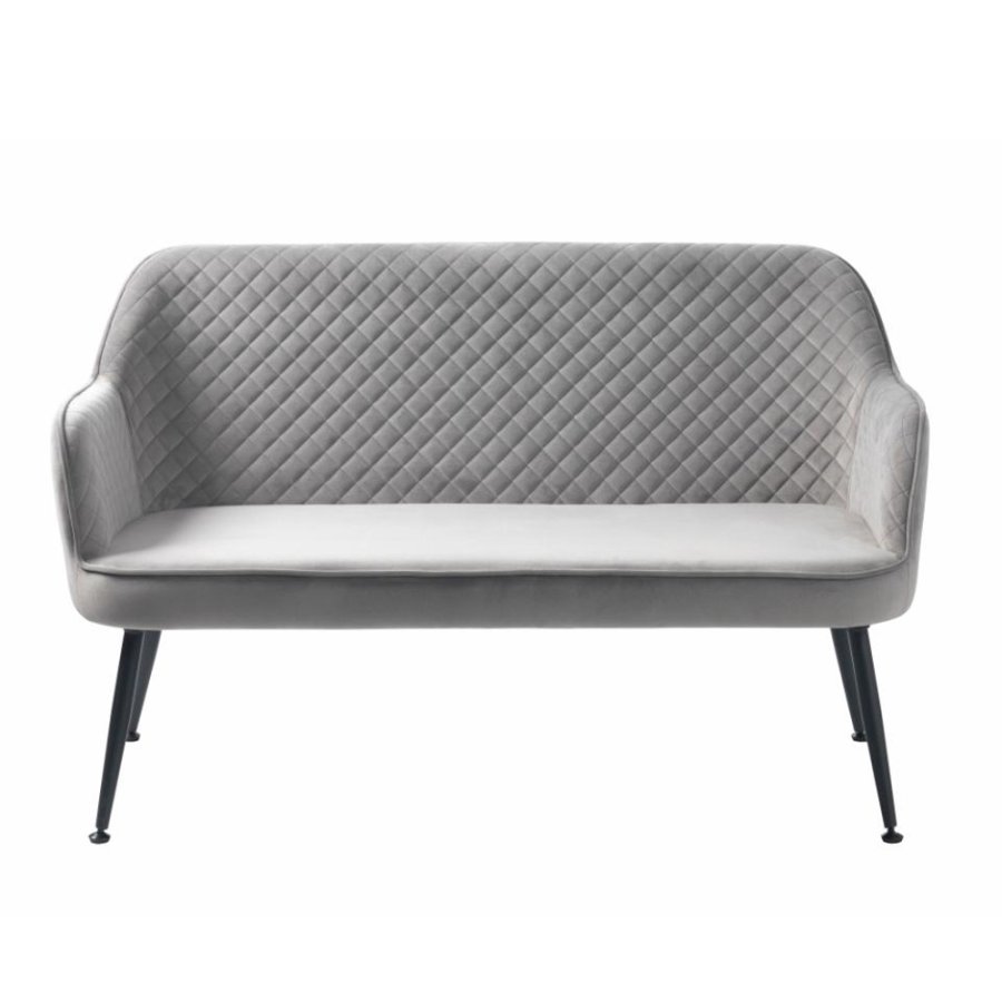 UNIQUE FURNITURE Berrie loungesofa - gr fljl og sort metal