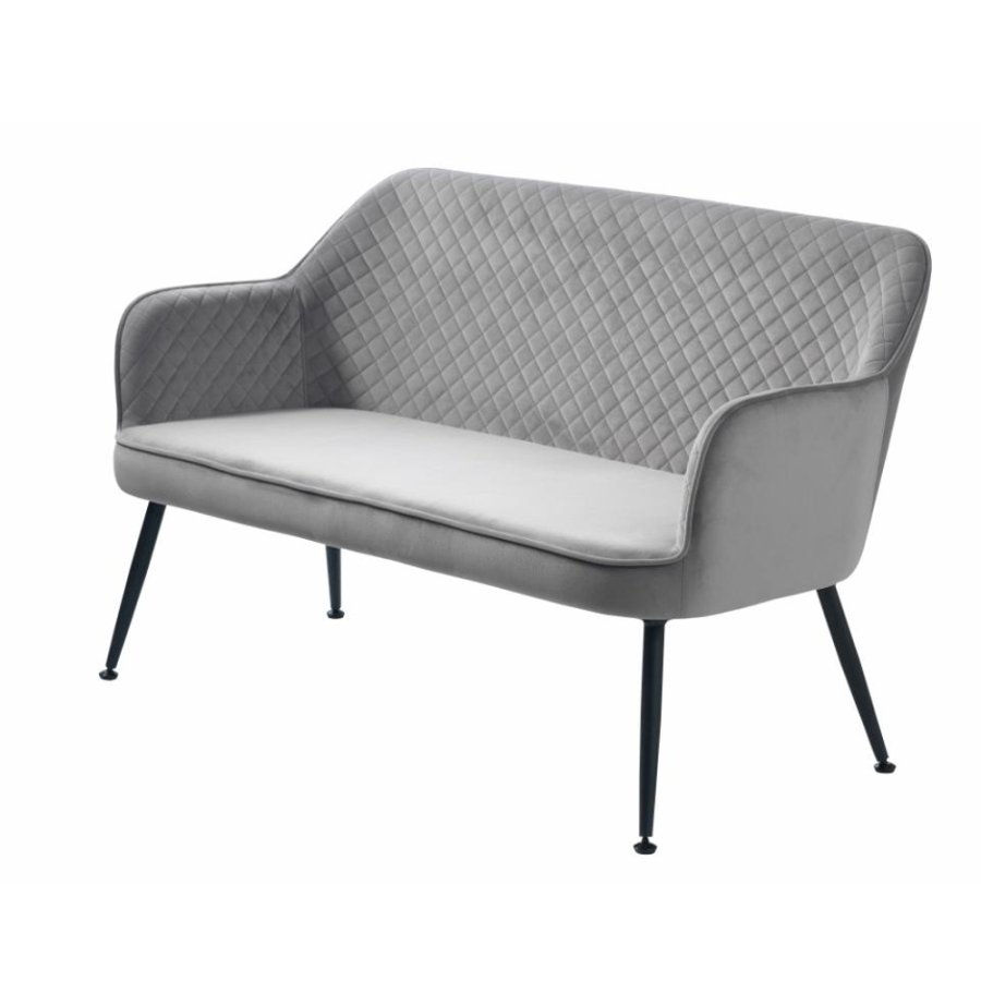 UNIQUE FURNITURE Berrie loungesofa - gr fljl og sort metal