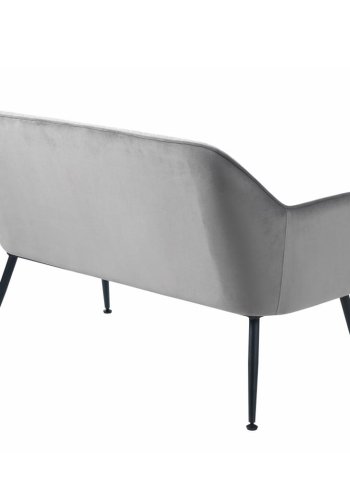 UNIQUE FURNITURE Berrie loungesofa - gr fljl og sort metal