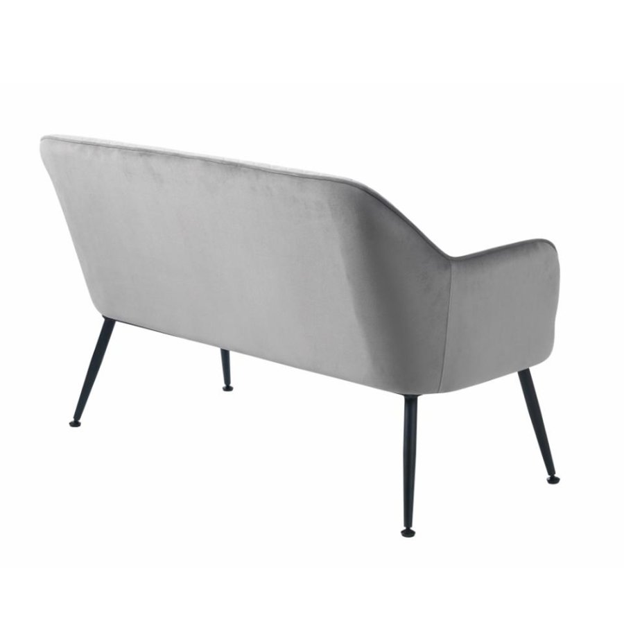 UNIQUE FURNITURE Berrie loungesofa - gr fljl og sort metal