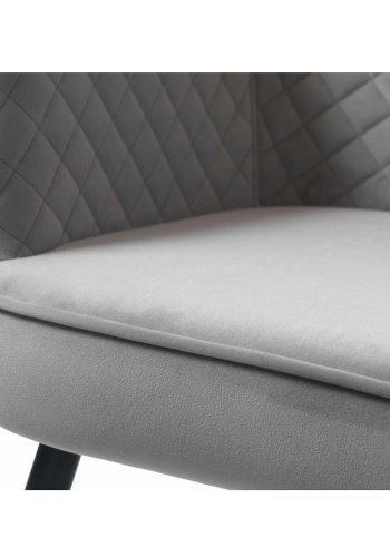 UNIQUE FURNITURE Berrie loungesofa - gr fljl og sort metal