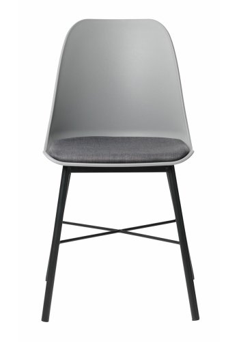 UNIQUE FURNITURE Whistler spisebordsstol - gr polypropylen og sort metal