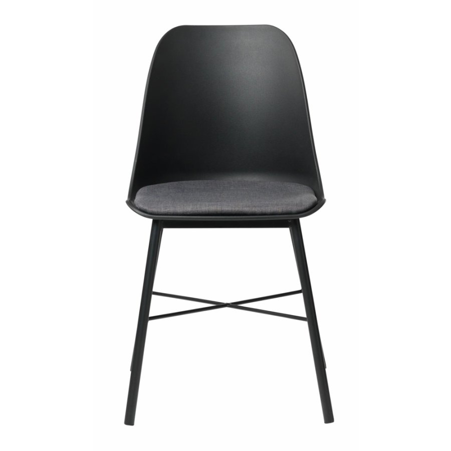 UNIQUE FURNITURE Whistler spisebordsstol - sort polypropylen og sort metal