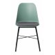 UNIQUE FURNITURE Whistler spisebordsstol - stvet grn polypropylen og sort metal