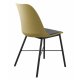 UNIQUE FURNITURE Whistler spisebordsstol - stvet gul polypropylen og sort metal