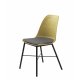 UNIQUE FURNITURE Whistler spisebordsstol - stvet gul polypropylen og sort metal