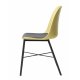 UNIQUE FURNITURE Whistler spisebordsstol - stvet gul polypropylen og sort metal