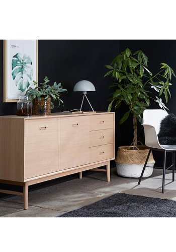 UNIQUE FURNITURE Whistler spisebordsstol, m. armln - hvid polypropylen og sort metal