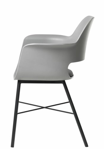 UNIQUE FURNITURE Whistler spisebordsstol, m. armln - gr polypropylen og sort metal