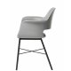 UNIQUE FURNITURE Whistler spisebordsstol, m. armln - gr polypropylen og sort metal