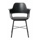 UNIQUE FURNITURE Whistler spisebordsstol, m. armln - sort polypropylen og sort metal