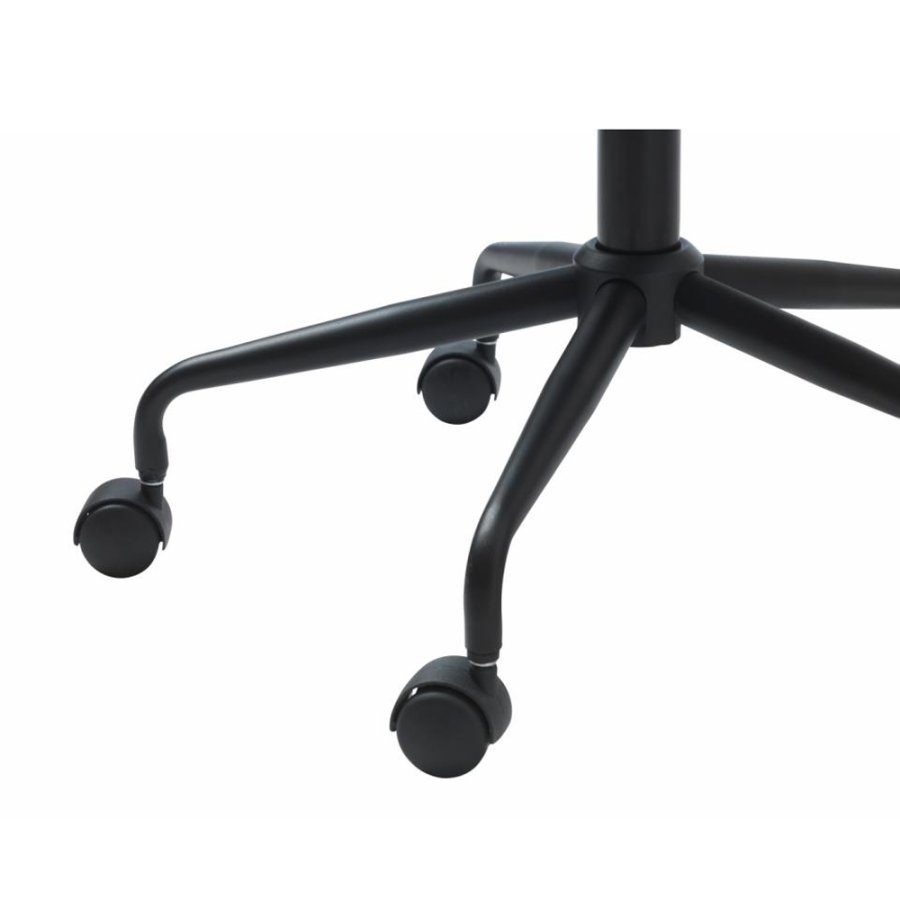 UNIQUE FURNITURE Whistler kontorstol, m. hjul - gr polypropylen og sort metal