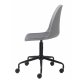 UNIQUE FURNITURE Whistler kontorstol, m. hjul - gr polypropylen og sort metal