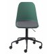 UNIQUE FURNITURE Whistler kontorstol, m. hjul - stvet grn polypropylen og sort metal