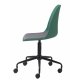 UNIQUE FURNITURE Whistler kontorstol, m. hjul - stvet grn polypropylen og sort metal