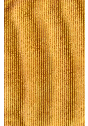 UNIQUE FURNITURE Rupert spisebordsstol - gul cordoroy polyester fljl og krom metal