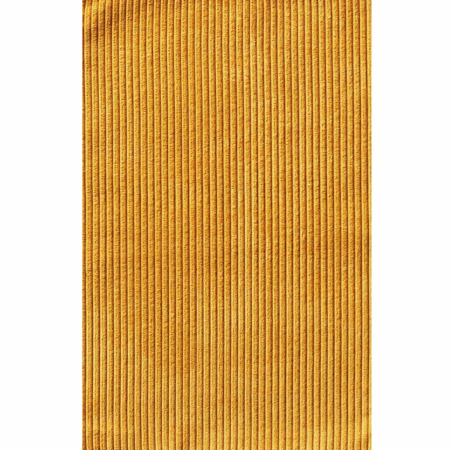 UNIQUE FURNITURE Rupert spisebordsstol - gul cordoroy polyester fljl og krom metal