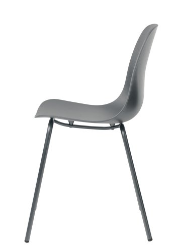 UNIQUE FURNITURE Whitby spisebordsstol - gr polypropylen og gr metal