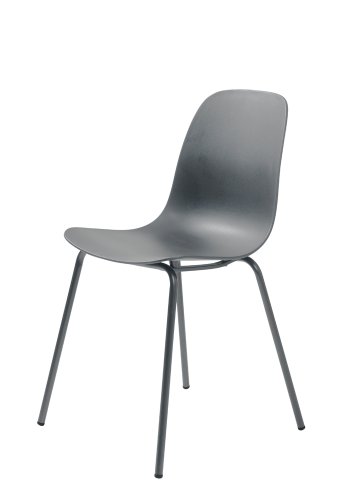 UNIQUE FURNITURE Whitby spisebordsstol - gr polypropylen og gr metal