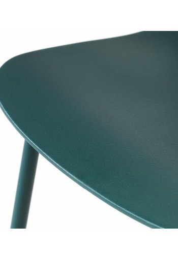 UNIQUE FURNITURE Whitby spisebordsstol - petrol polypropylen og petrol metal