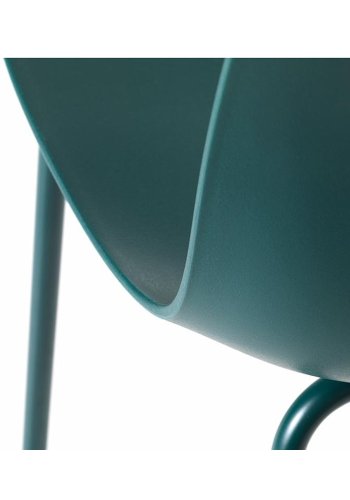 UNIQUE FURNITURE Whitby spisebordsstol - petrol polypropylen og petrol metal