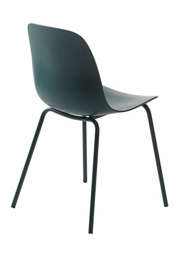 UNIQUE FURNITURE Whitby spisebordsstol - petrol polypropylen og petrol metal