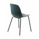 UNIQUE FURNITURE Whitby spisebordsstol - petrol polypropylen og petrol metal