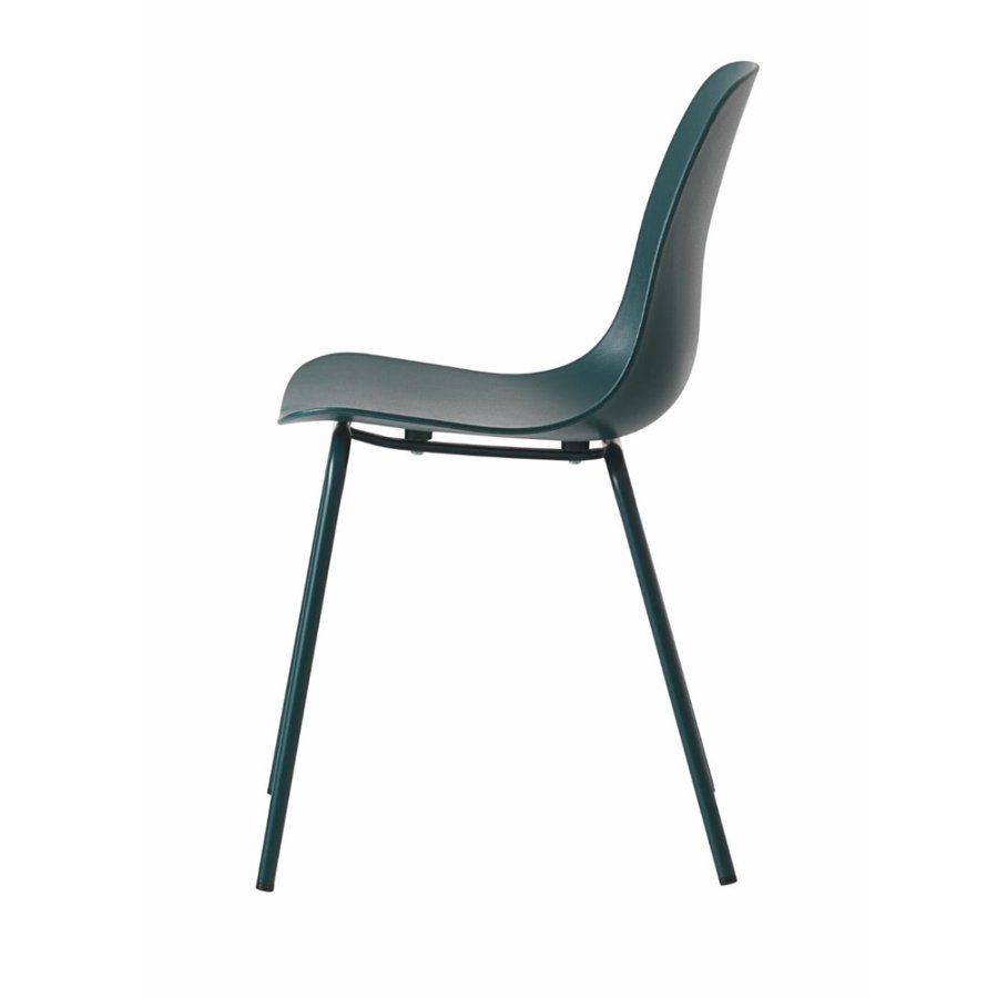 UNIQUE FURNITURE Whitby spisebordsstol - petrol polypropylen og petrol metal