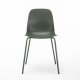 UNIQUE FURNITURE Whitby spisebordsstol - olivengrn polypropylen og olivengrn metal