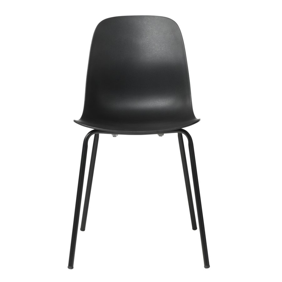 UNIQUE FURNITURE Whitby spisebordsstol - sort polypropylen og metal