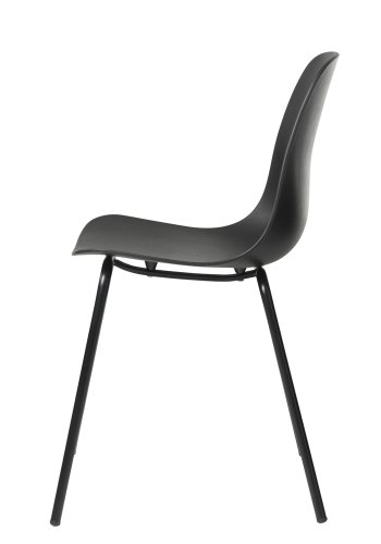 UNIQUE FURNITURE Whitby spisebordsstol - sort polypropylen og metal