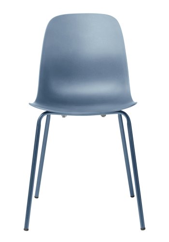 UNIQUE FURNITURE Whitby spisebordsstol - stvet bl polypropylen og stvet bl metal