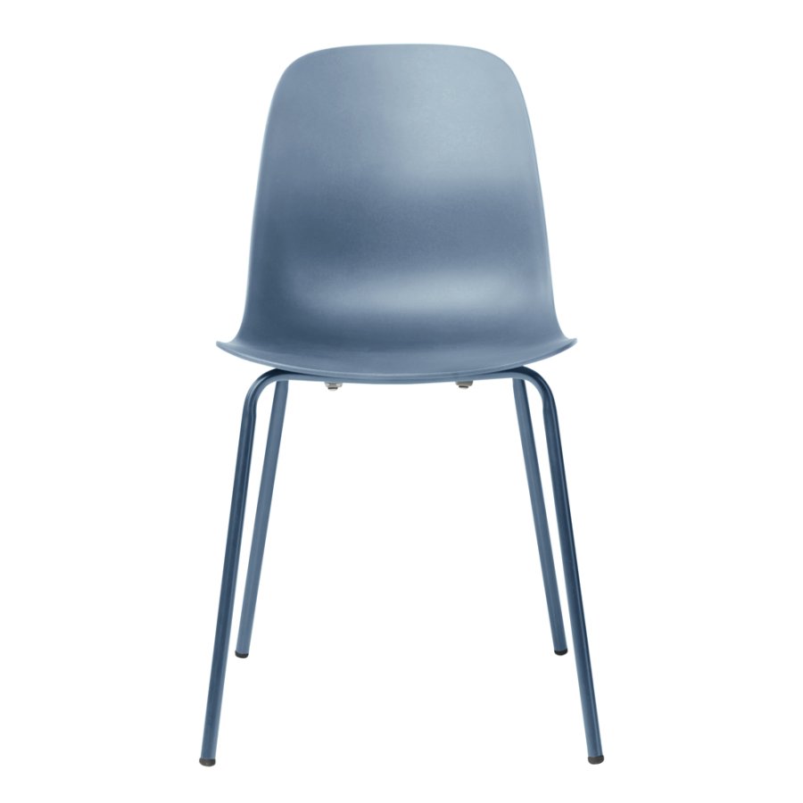 UNIQUE FURNITURE Whitby spisebordsstol - stvet bl polypropylen og stvet bl metal