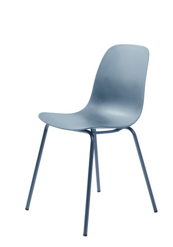 UNIQUE FURNITURE Whitby spisebordsstol - stvet bl polypropylen og stvet bl metal