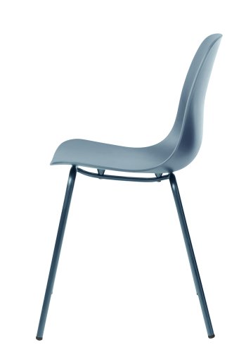 UNIQUE FURNITURE Whitby spisebordsstol - stvet bl polypropylen og stvet bl metal