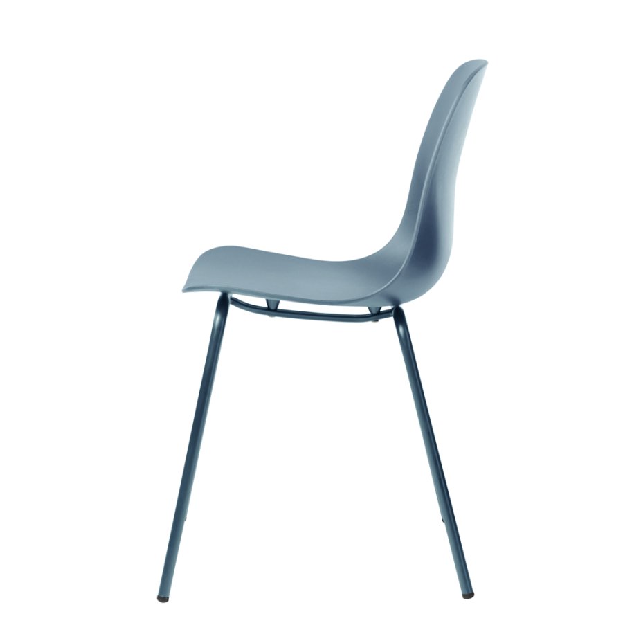 UNIQUE FURNITURE Whitby spisebordsstol - stvet bl polypropylen og stvet bl metal