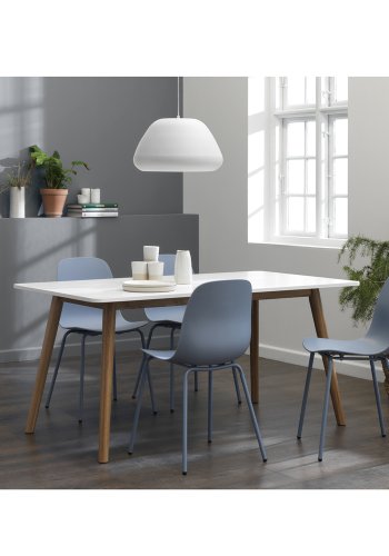 UNIQUE FURNITURE Whitby spisebordsstol - stvet bl polypropylen og stvet bl metal