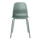 UNIQUE FURNITURE Whitby spisebordsstol - stvet grn polypropylen og stvet grn metal