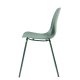 UNIQUE FURNITURE Whitby spisebordsstol - stvet grn polypropylen og stvet grn metal