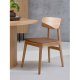 UNIQUE FURNITURE Livo spisebordsstol - natur eg og tan PU
