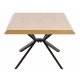 UNIQUE FURNITURE Arno sofabord, rektangulr - natur egefinér og sort metal (68X130)