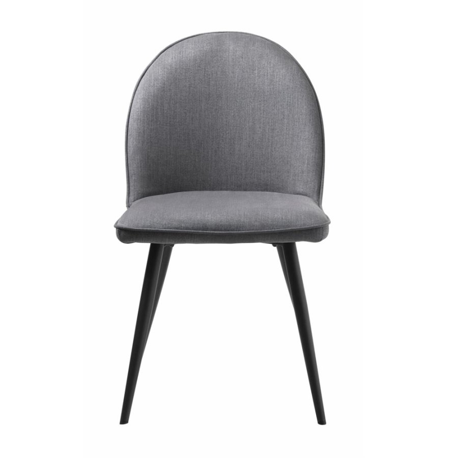 UNIQUE FURNITURE Minto spisebordsstol - gr polyester og sort metal