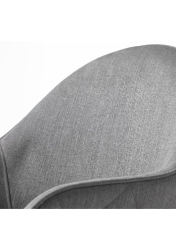 UNIQUE FURNITURE Minto spisebordsstol, m. armln - gr polyester og sort metal