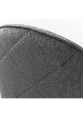 UNIQUE FURNITURE Minto spisebordsstol, m. armln - gr polyester og sort metal